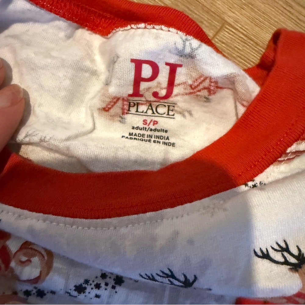 Pj Place Christmas Santa & Reindeer Pajama Set Adult Small View 5